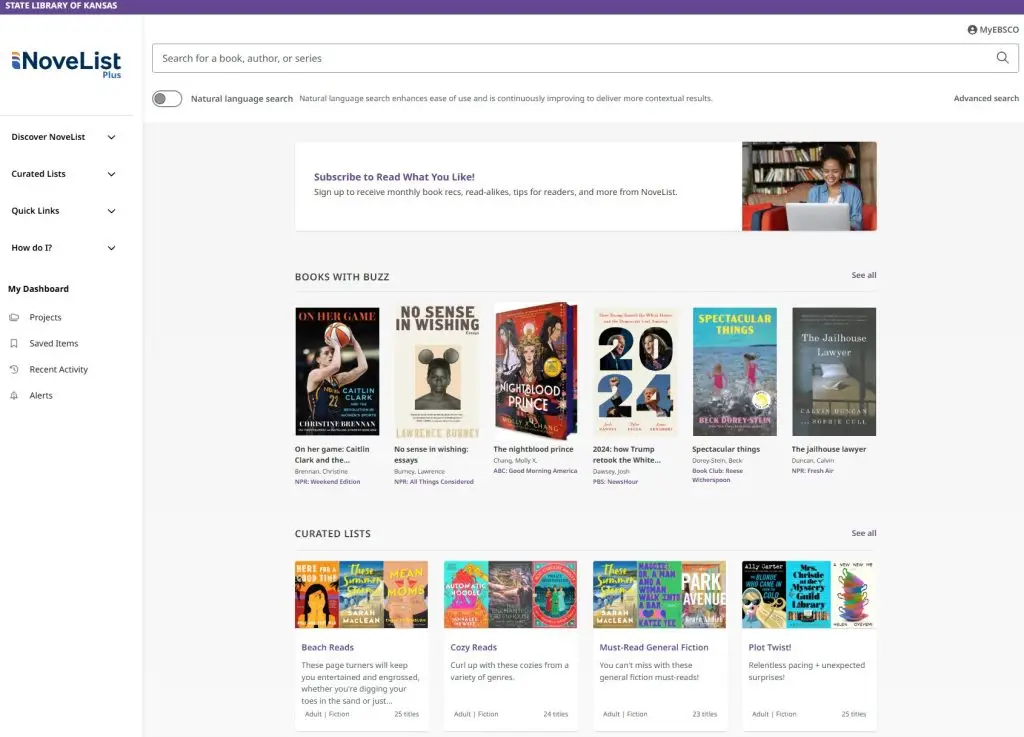 New look for NoveList