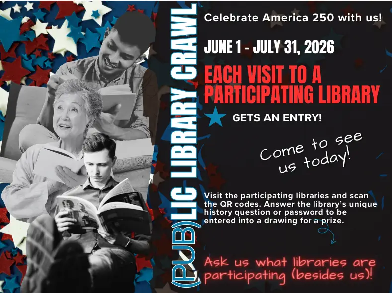 June 1 to July 31 NCKLS Public Library Crawl