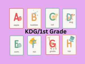 Kindergarten and 1st Grade assistance