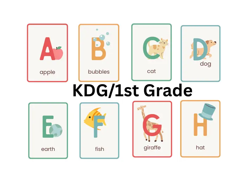 Kindergarten and 1st Grade assistance